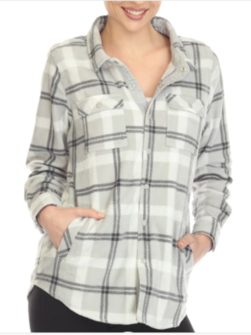 White Mark Flannel Plaid Shirts Multicolor Size M